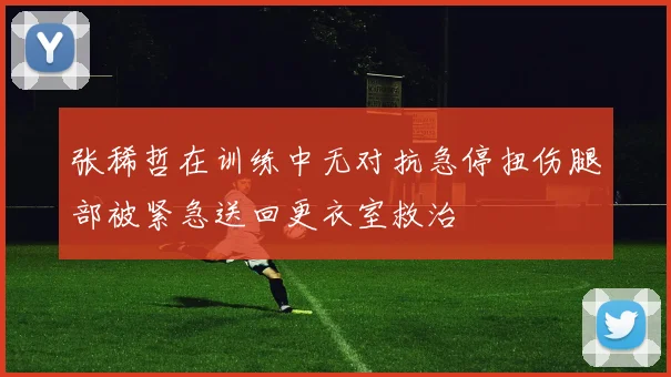 张稀哲在训练中无对抗急停扭伤腿部被紧急送回更衣室救治